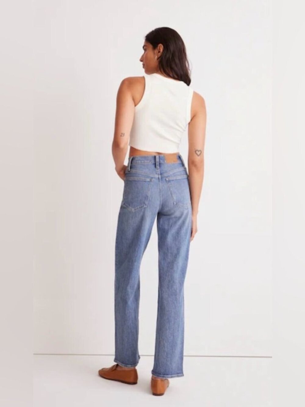 NWT Madewell The Perfect Vintage Wide-Leg Jean Women's Size 27 Tall Casual - Picture 2 of 16